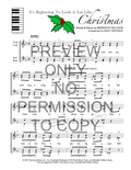 It's Beginning To Look Like Christmas — sheet music preview, arranged by Nancy Bergman