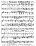 Moments To Remember — sheet music preview, arranged by Tedda Lippincott