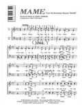 Mame — sheet music preview, arranged by Nancy Bergman