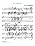 You'd Be Surprised — sheet music preview, arranged by Marsha Zwicker