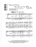 When I Take My Sugar To Tea — sheet music preview, arranged by Nancy Bergman