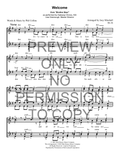 Welcome — sheet music preview, arranged by Joey Minshall