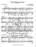 What Strangers Are These (A Scottish Christmas Carol) — sheet music preview, arranged by Suzy Buerer