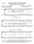 Auld Lang Syne — sheet music preview, arranged by Carolyn Johnson