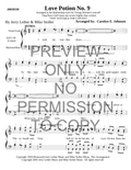YW - Love Potion No. 9 — sheet music preview, arranged by Carolyn Johnson