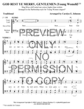 YW - God Rest Ye Merry Gentlemen — sheet music preview, arranged by Carolyn Johnson
