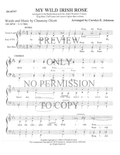 My Wild Irish Rose — sheet music preview, arranged by Carolyn Johnson