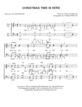 Christmas Time Is Here — sheet music preview, arranged by Carole Prietto