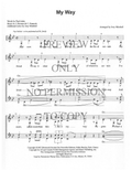 My Way — sheet music preview, arranged by Joey Minshall