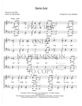 Sara Lee — sheet music preview, arranged by Joey Minshall