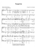 Tangerine — sheet music preview, arranged by Joey Minshall