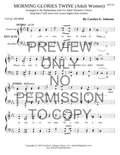 Morning Glories Twine (Adult) — sheet music preview, arranged by Carolyn Johnson
