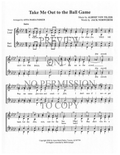 Take Me Out To The Ball Game — sheet music preview, arranged by Anna Maria Parker