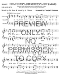 Oh Johnny, Oh Johnny, Oh! — sheet music preview, arranged by Carolyn Johnson