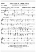 Johnny's In Town — sheet music preview, arranged by Carolyn Johnson