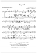 Daybreak — sheet music preview, arranged by Michael Gellert