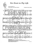 For Once In My Life — sheet music preview, arranged by Suzy Lobaugh
