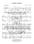 Humble And Kind — sheet music preview, arranged by Lauren Kahn