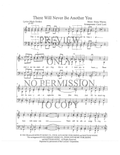 There Will Never Be Another You — sheet music preview, arranged by Carol Lord