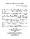 367 Medley - Brighter Than The Sun — sheet music preview, arranged by Carole Prietto