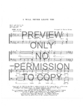 I Will Never Leave You — sheet music preview, arranged by Sharon Holmes