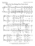 What Are You Doing New Year's Eve? — sheet music preview, arranged by Carolyn Schmidt