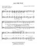 All The Way — sheet music preview, arranged by Brent Graham