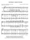 Yesterday I Heard The Rain — sheet music preview, arranged by Brent Graham
