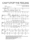 Can't Stop The Feeling — sheet music preview, arranged by Elaine Gain