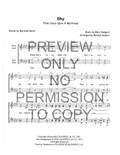 Shy — sheet music preview, arranged by Michael Gellert