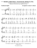 YW - Merry Christmas, Wassailing Medley — sheet music preview, arranged by Carolyn Johnson