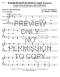 Barbershop Buddies — sheet music preview, arranged by Carolyn Johnson