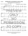 YW - Good-Bye, My Honey Love — sheet music preview, arranged by Carolyn Johnson