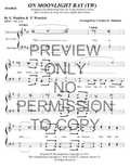 YW - On Moonlight Bay — sheet music preview, arranged by Carolyn Johnson