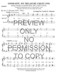 YW - Good-Bye, My Treasure Chest — sheet music preview, arranged by Carolyn Johnson