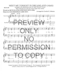 Meet Me Tonight In Dreamland — sheet music preview, arranged by Carolyn Johnson