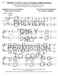 Honey-Love — sheet music preview, arranged by Carolyn Johnson