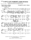 I Ain't Got Nobody — sheet music preview, arranged by Carolyn Johnson