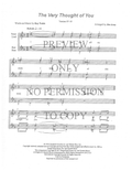 The Very Thought Of You — sheet music preview, arranged by Jim Arns
