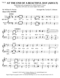 At The End Of A Beautiful Day — sheet music preview, arranged by Carolyn Johnson