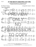 YW - At The End Of A Beautiful Day — sheet music preview, arranged by Carolyn Johnson