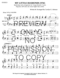 YW - My Little Diamonds — sheet music preview, arranged by Carolyn Johnson