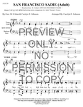 San Francisco Sadie — sheet music preview, arranged by Carolyn Johnson