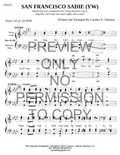 YW - San Francisco Sadie — sheet music preview, arranged by Carolyn Johnson