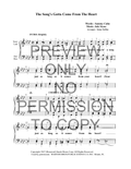 The Song's Gotta Come From The Heart — sheet music preview, arranged by Sonny Steffan