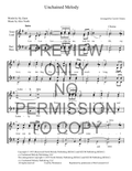 Unchained Melody — sheet music preview, arranged by Carole Clemes
