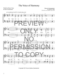 The Voice Of Harmony — sheet music preview, arranged by Brian Beck