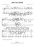 Sing The Lovers — sheet music preview, arranged by Joe Liles