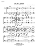 Gay 90S Medley — sheet music preview, arranged by Jeanne Elmuccio
