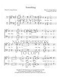 Something — sheet music preview, arranged by Jim Arns